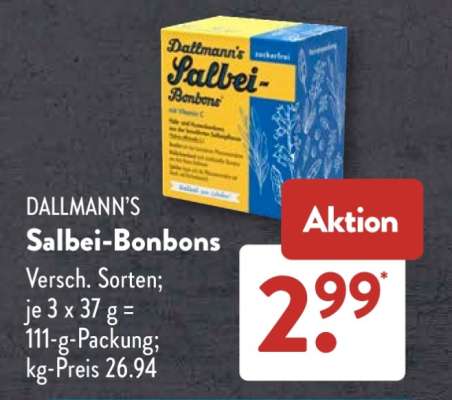 Dallmann’s Salbei-Bonbons