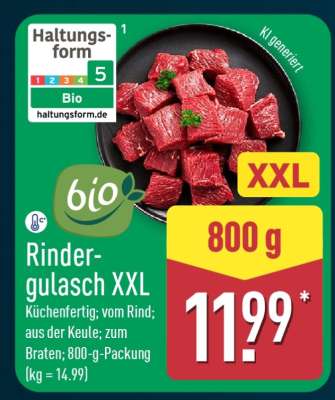 Rindergulasch XXL