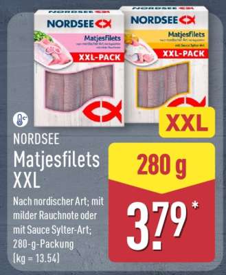 NORDSEE Matjesfilets XXL