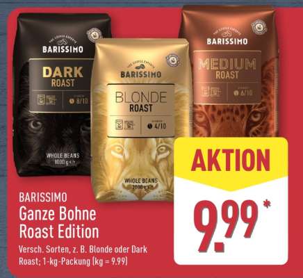 BARISSIMO Ganze Bohne Roast Edition