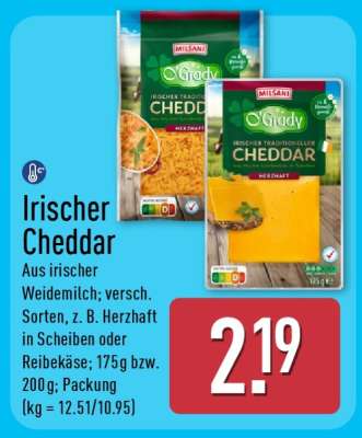 Irischer Cheddar