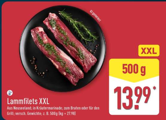 Lammfilets XXL