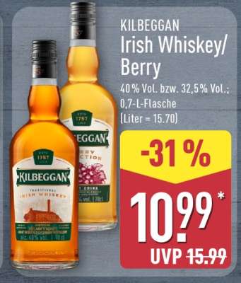 KILBEGGAN Irish Whiskey/Berry