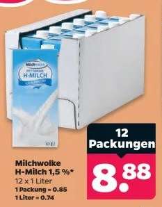 Milchwolke H-Milch 1,5%
