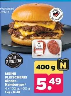 Meine Fleischerei Rinder-Hamburger