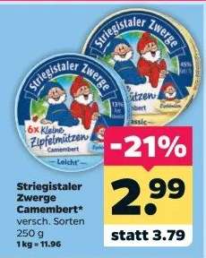 STRIEGISTALER ZWERGE Camembert