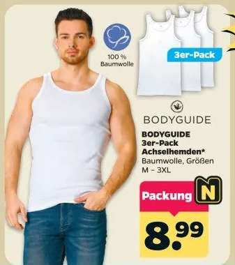 BODYGUIDE 3er-Pack Achselhemden