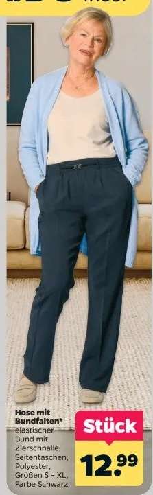Hose mit Bundfalten