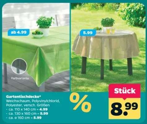 Gartentischdecke
