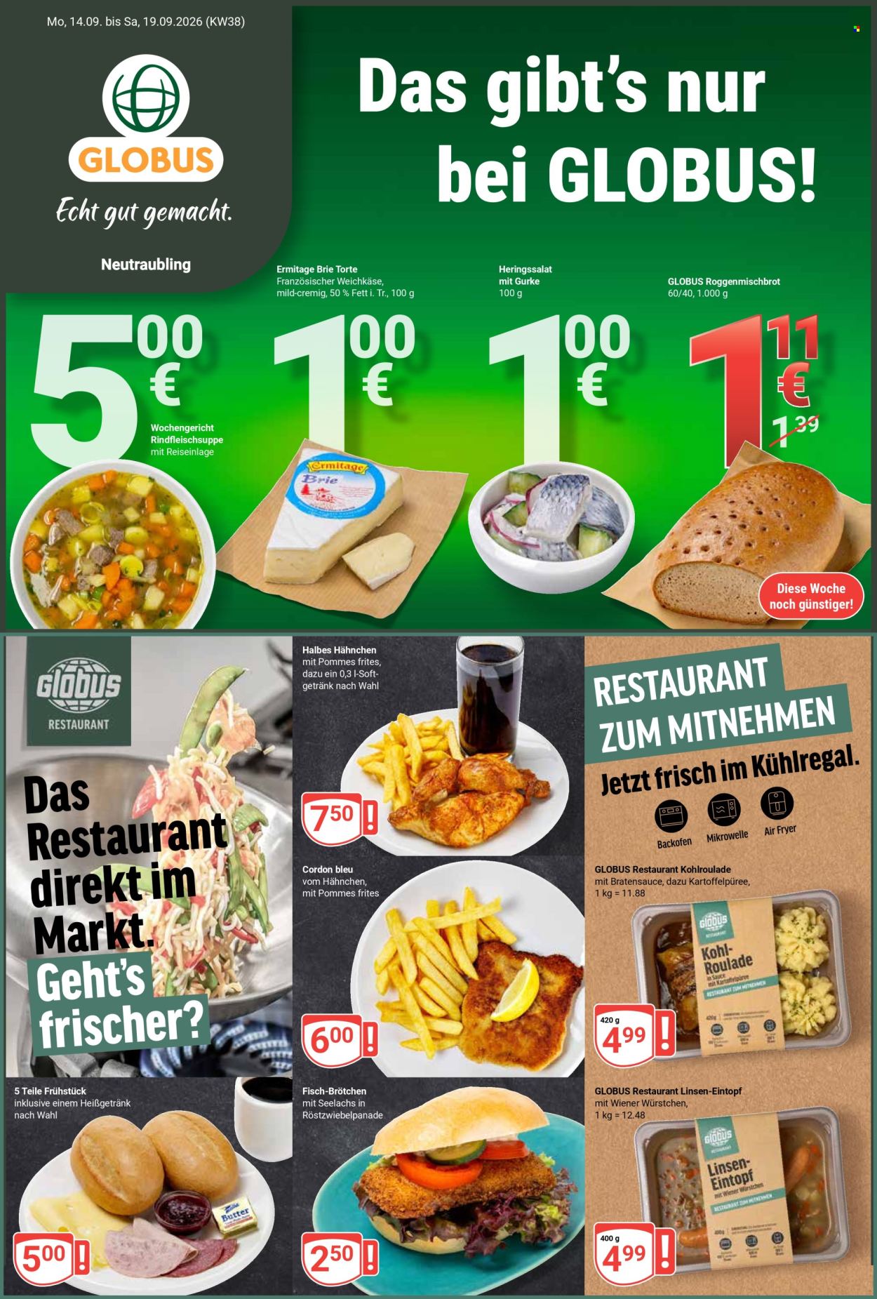 Globus Prospekte  - 14.09.2026 - 19.09.2026. Seite 1