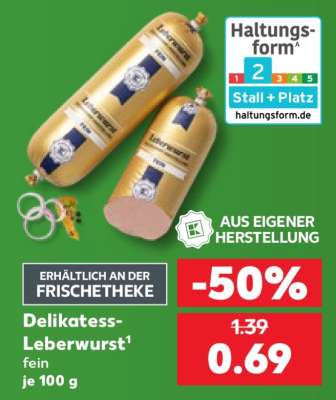 Delikatess- Leberwurst*