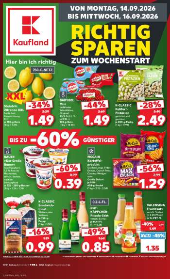 Prospekte Kaufland - 14.09.2026 - 16.09.2026.