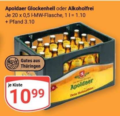 Apoldaer Glockenhell oder Alkoholfrei