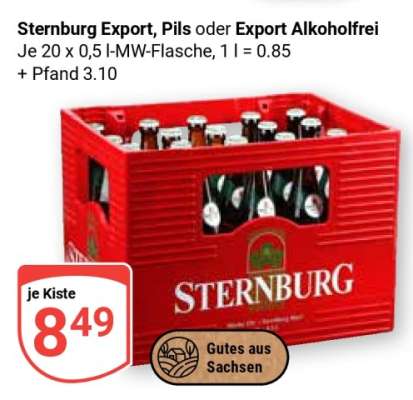 Sternburg Export, Pils oder Export Alkoholfrei