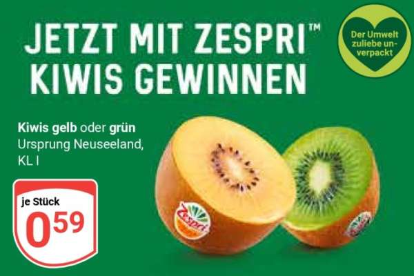 Kiwis gelb oder grün