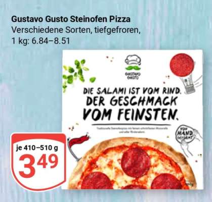 Gustavo Gusto Steinofen Pizza