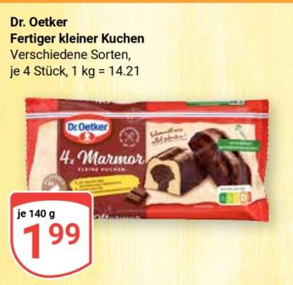 Dr. Oetker Fertiger kleiner Kuchen