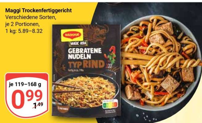 Maggi Trockenfertiggericht