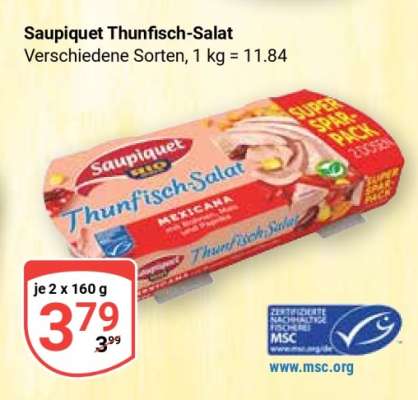 SAUPIQUET Thunfisch-Salat