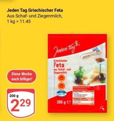 Jeden Tag Griechischer Feta