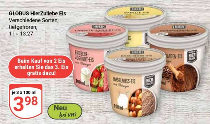 GLOBUS HierZuliebe Eis