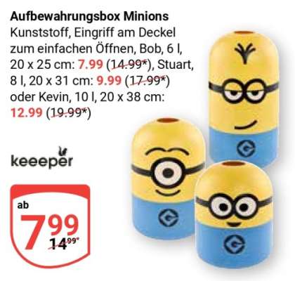 Aufbewahrungsbox minions
