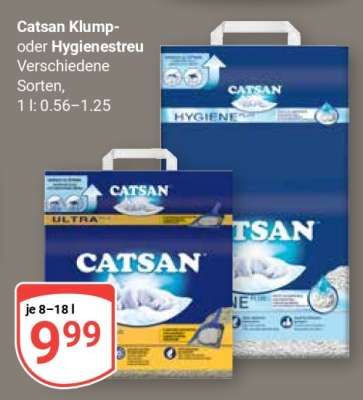 Catsan Klump- oder Hygienestreu
