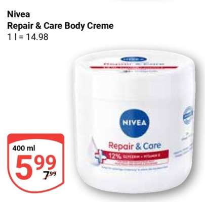 Nivea Repair & Care Body Creme