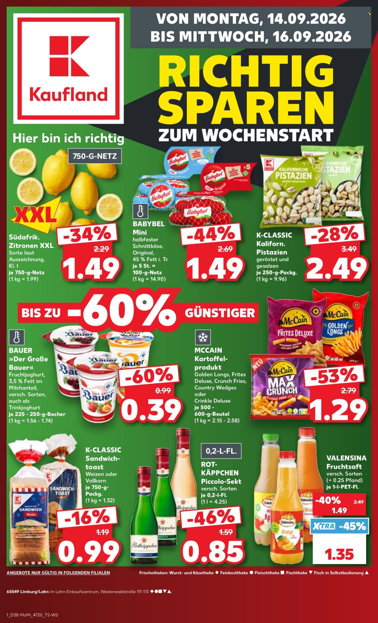 Kaufland Prospekte  - 14.09.2026 - 16.09.2026. Seite 1
