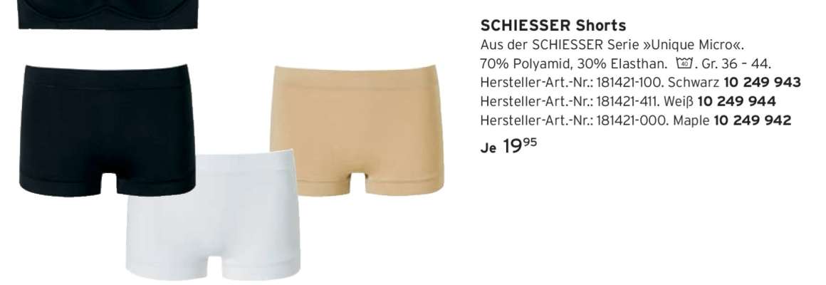 SCHIESSER Shorts