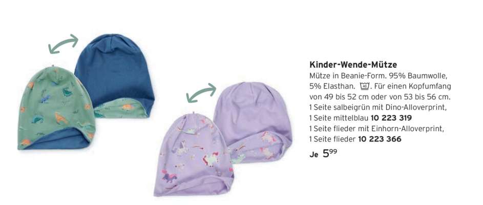 Kinder-Wende-Mütze