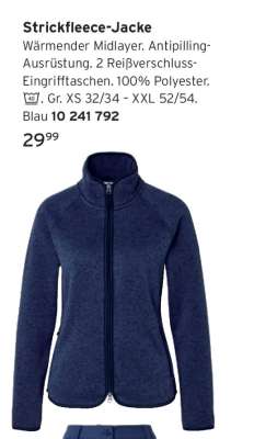 Strickfleece-Jacke