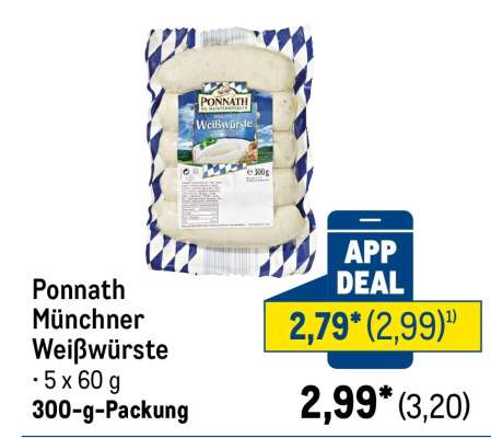 Ponnath Münchner Weißwürste