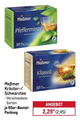 Meßmer Kräuter-/Schwarztee