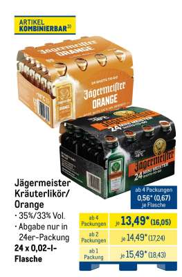 Jägermeister Kräuterlikör/Orange