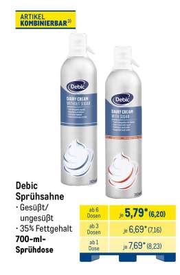 Debic Sprühsahne