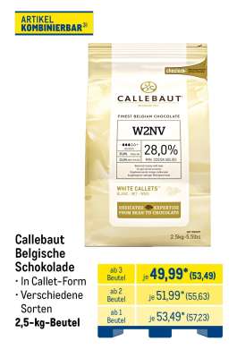 Callebaut Belgische Schokolade