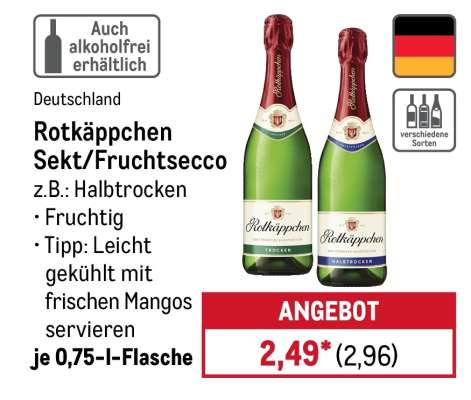 Rotkäppchen Sekt/Fruchtsecco