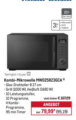 Kombi-Mikrowelle MWD25823GCA
