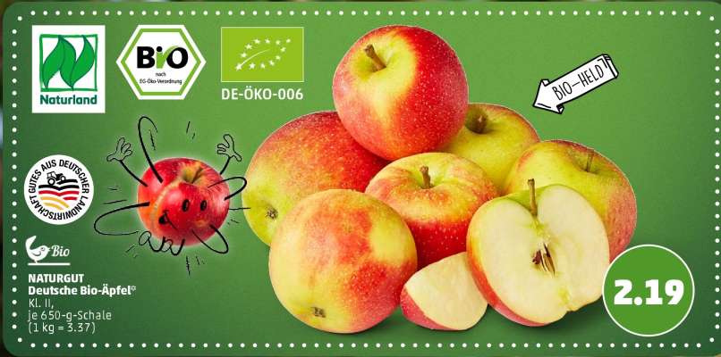 NATURGUT Deutsche Bio-Äpfel