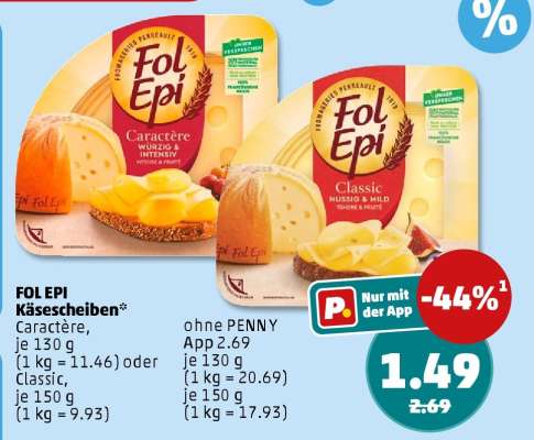 Fol Epi Käsescheiben