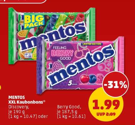 MENTOS XXL Kaubonbons
