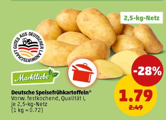 Deutsche Speisefrühkartoffeln