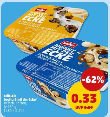 MÜLLER Joghurt mit der Ecke