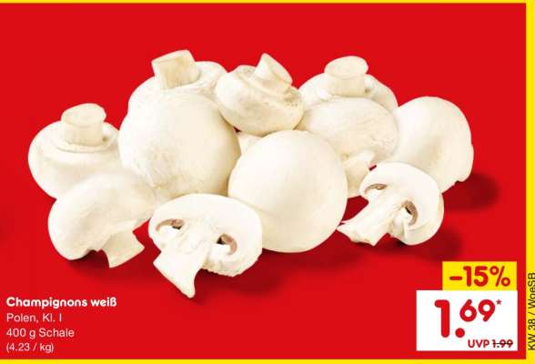 Champignons weiß