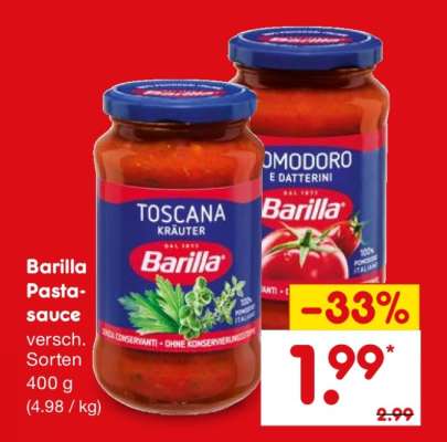 Barilla Pasta Sauce