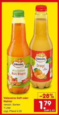 Valensina Saft oder Nektar