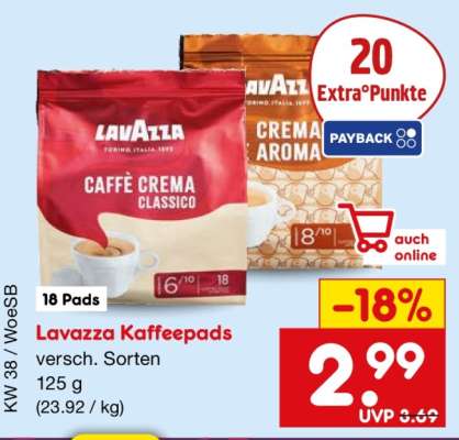 LAVAZZA Kaffeepads