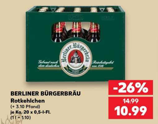 BERLINER BÜRGERBRÄU Rotkehlchen