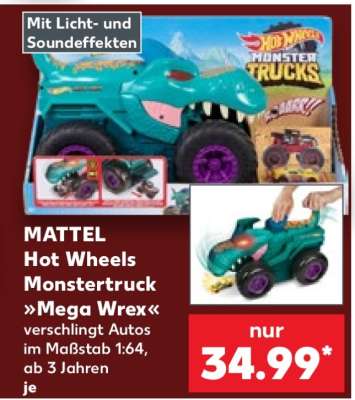 MATTEL Hot Wheels Monstertruck »Mega Wrex«